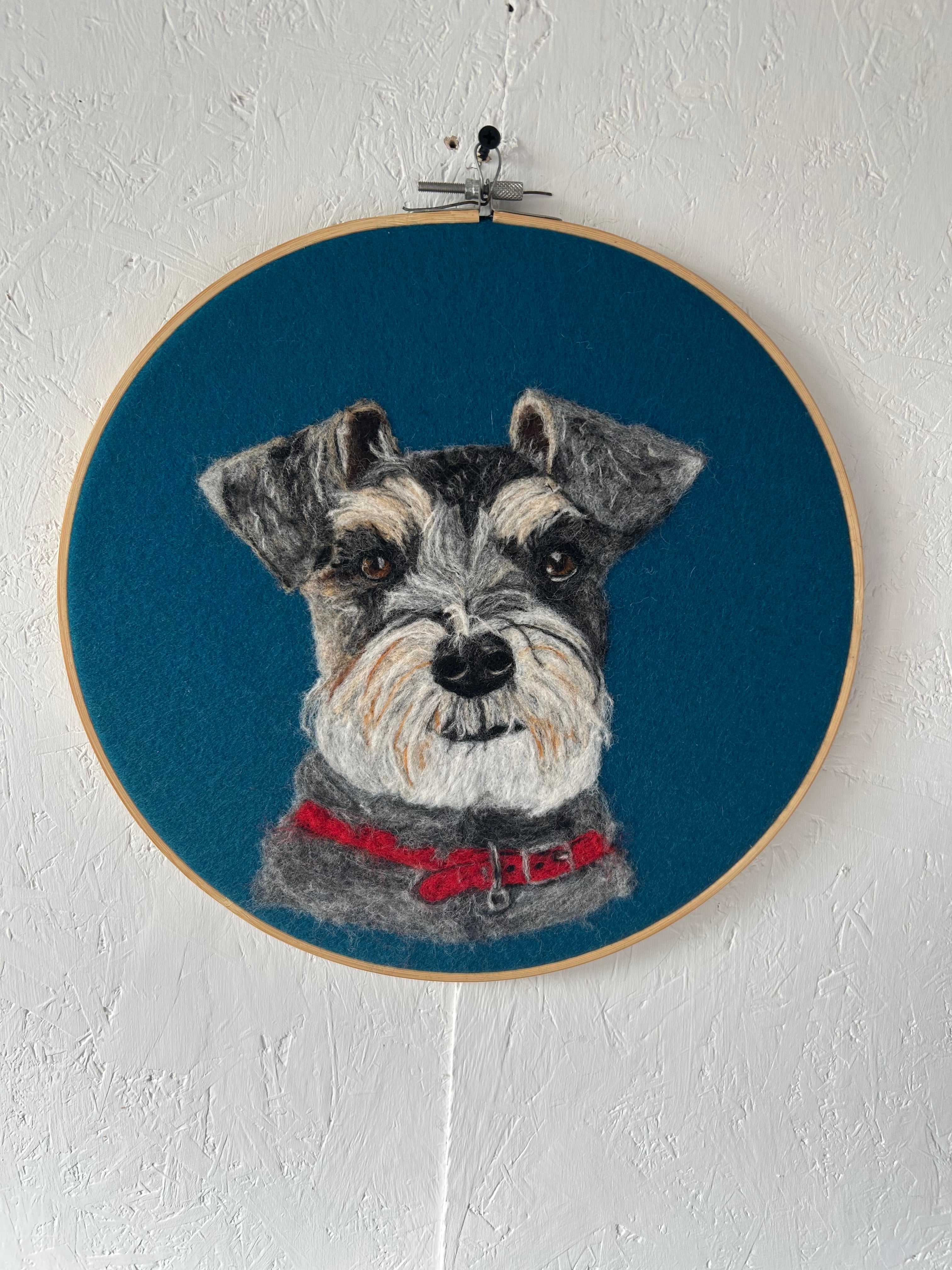 Schnauzer needle felt