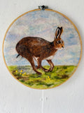 Brown Hare needle felted