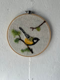 Yellow Wagtail Needle Felted