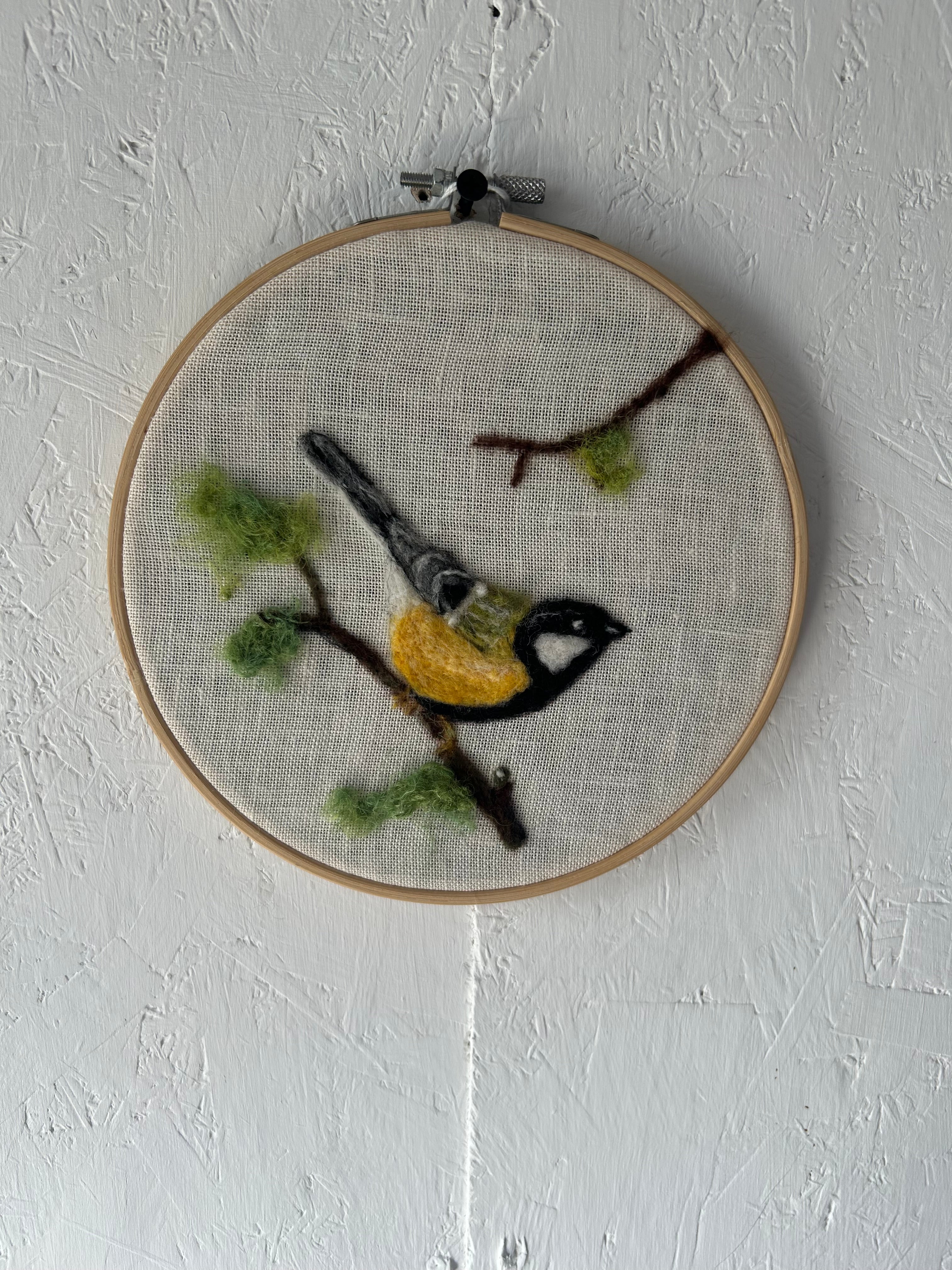 Yellow Wagtail Needle Felted